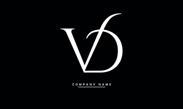 VD, V, V, D Abstract Letters Logo Monogram