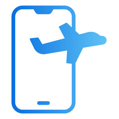 travel gradient icon