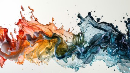 colorful splashes