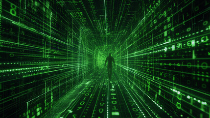 Fototapeta premium abstract binary code
