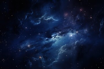 Fototapeta premium Vast Cosmos Filled With Stars and Clouds. Generative AI