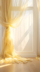 Curtains in the morning sun