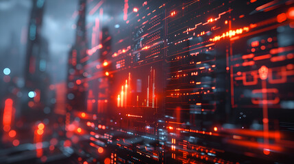 Fototapeta premium Motion graphics presenting dynamic animations and transitions for video content or digital presentations. Concept of motion graphic mockups