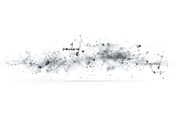 Mathematical Algebraic Expression Isolated on Transparent Background