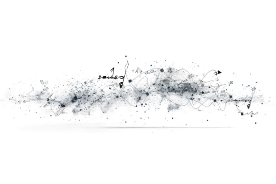 Mathematical Algebraic Expression Isolated on Transparent Background - Powered by Adobe