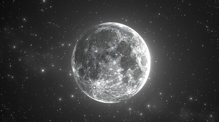 Obraz premium The Full Moon that Shines Bright 