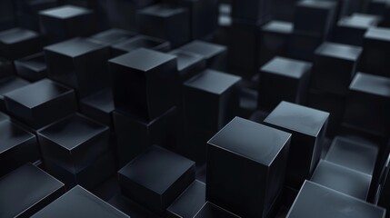 Fototapeta premium Geometric Graphic Elements on Dark Abstract Background