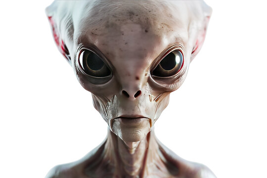 Mechanical Alien Isolated on Transparent Background