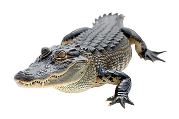 Fototapeta premium American Alligator Isolated on Transparent Background