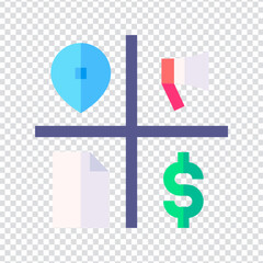 Media mix icon vector design. flat vector illustration. Pixel perfect 64 x 64. Vector illustration simple symbol in eps 10