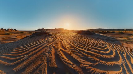 Naklejka premium A sandy desert natural image