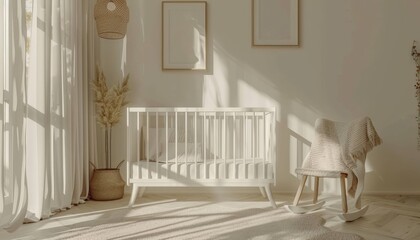 Streamlined Pastel Nursery Space Layout