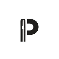 Letter P book logo icon vector template