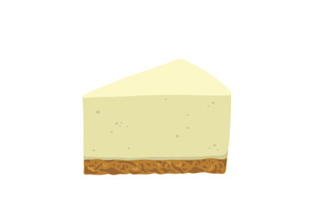 レアチーズケーキのイラスト