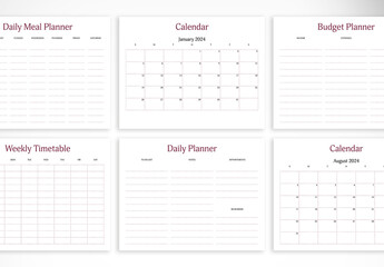 2025 Daily Planner Layout