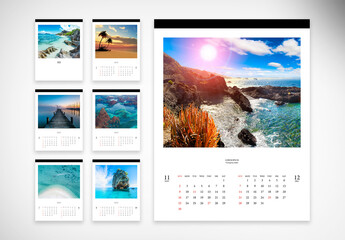 Clean Decorative Bimonthly 2025 Calendar