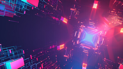 Obraz premium a copyspace of modern simple futuristic technology and space backdrop suitable for presentation resource