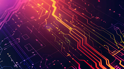 Obraz premium a copyspace of modern simple line and futuristic technology backdrop suitable for presentation resource