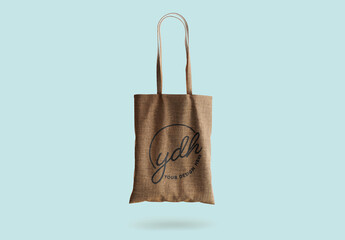 Raffia Tote Bag Mockup