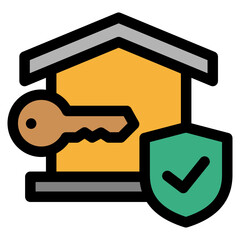 Renters Insurance  Icon Element For Design