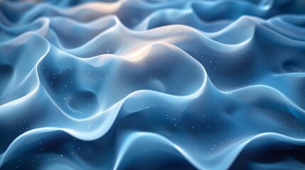 Obraz premium Mesmerizing abstract background with elegant blue curves, perfect for designs, wallpapers, and presentations.