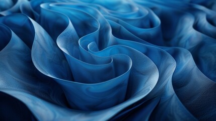 Fototapeta premium Mesmerizing abstract background with elegant blue curves, perfect for designs, wallpapers, and presentations.