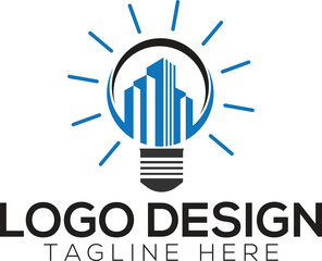 Real estate bulb logo