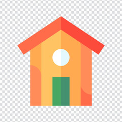 vector, shelter, illustration, flat, cartoon, character, care, isolated, graphic, anima icon vector design. flat vector illustration. Pixel perfect 64 x 64. Vector illustration simple symbol in eps 10