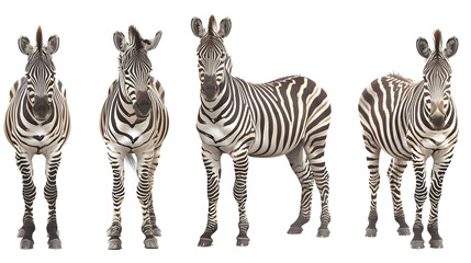 Fototapeta premium Zebra, transparent picture