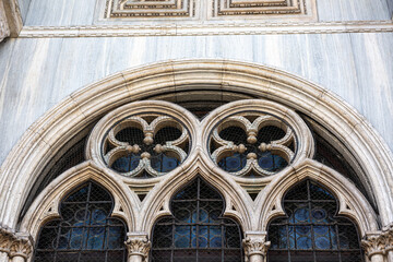 Details from exterior of San Marco basilica in Venice