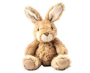 Fototapeta premium Plush toy rabbit, transparent picture