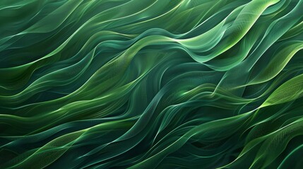 Obraz premium Organic Green Lines Abstract Wallpaper Background