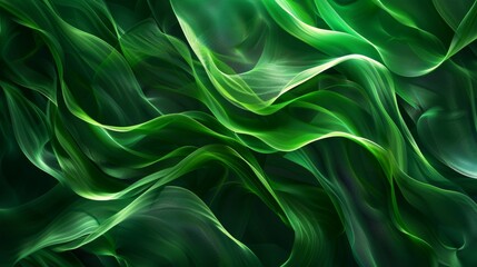 Obraz premium Organic Green Lines Abstract Wallpaper Background