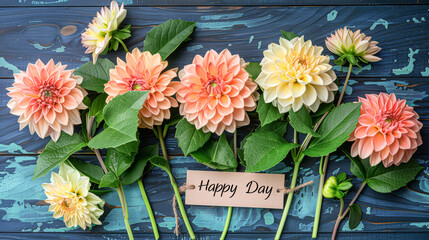 Vibrant Mother's Day Floral Bouquet with Cheerful Tag