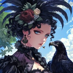 Fototapeta premium anime of eagle 