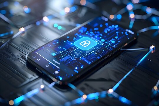 Secure Messaging App with Encrypted Communication Highlighting Cybersecurity and Digital Connectivity in Business