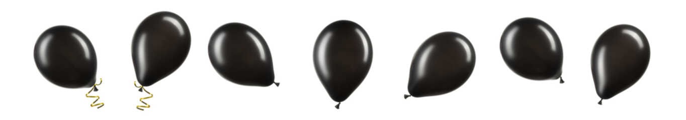 Single chrome silver helium balloon, element of decorations