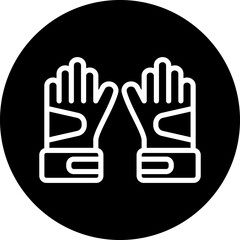 Gloves Icon Style