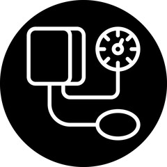 Blood Pressure Gauge Icon Style