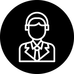 Airline Agent Icon Style