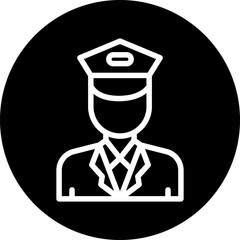 Male Captain Icon Style