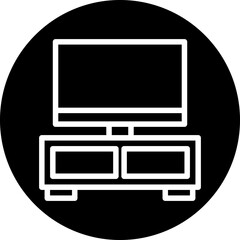 TV Monitor Icon Style