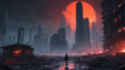 Obraz premium A hauntingly scene of world