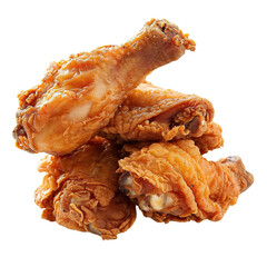 fried chicken isolated on transparent background