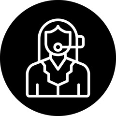 Remote Customer Support Icon Style