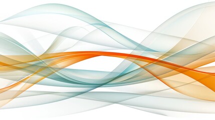 Fototapeta premium A white background with repeated swirls of orange and blue