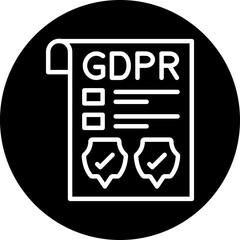 Gdpr Policy Icon Style