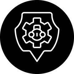 Obraz premium Cyber Privacy Icon Style