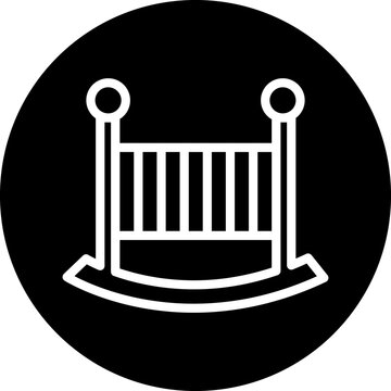 recommend clip art: Baby Crib Icon Style