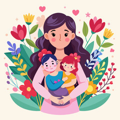happy mother day illustration
